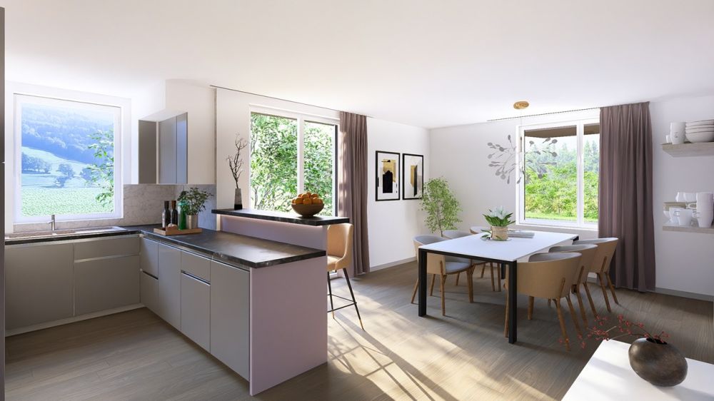 Promotions de 15 villas mitoyennes de 5 et 6 pièces à vendre à Le Mouret - Bild 2