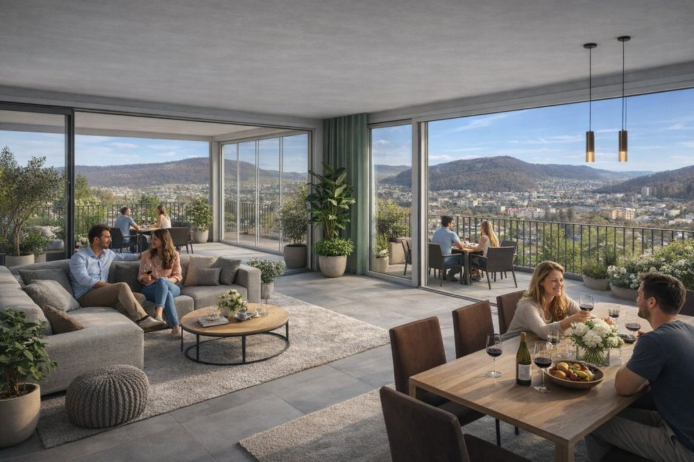 Moderne 3.5-Zimmer-Neubau-Wohnung mit Garage in Liestal - Bild 12