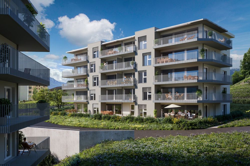 Appartements de 3.5 pièces dans une nouvelle résidence à Chamoson -  Bild 7