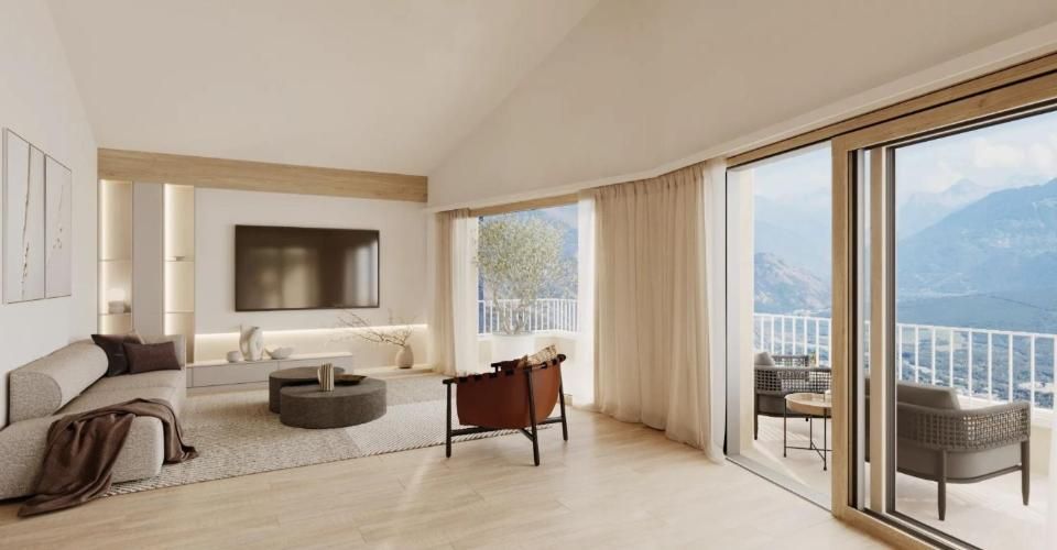 Entre plaine et montagne magnifique chalet neuf proche de Crans-Montana avec vue imprenable sur les 4000 valaisans - Chalet 4.5 pièces - image - 2