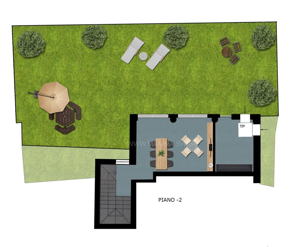 Lugano-Cadro: Casa moderna e funzionale immersa nel verde -  Bild 12