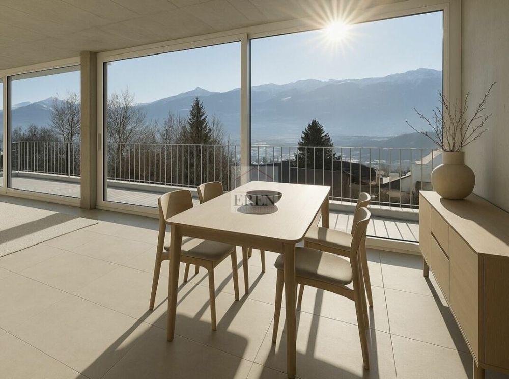 Magnifique attique 4.5 pièces neuf avec grande terrasse panoramique à Conthey lumineux et moderne - Attique 4,5 pièces neuf à vendre à Conthey
