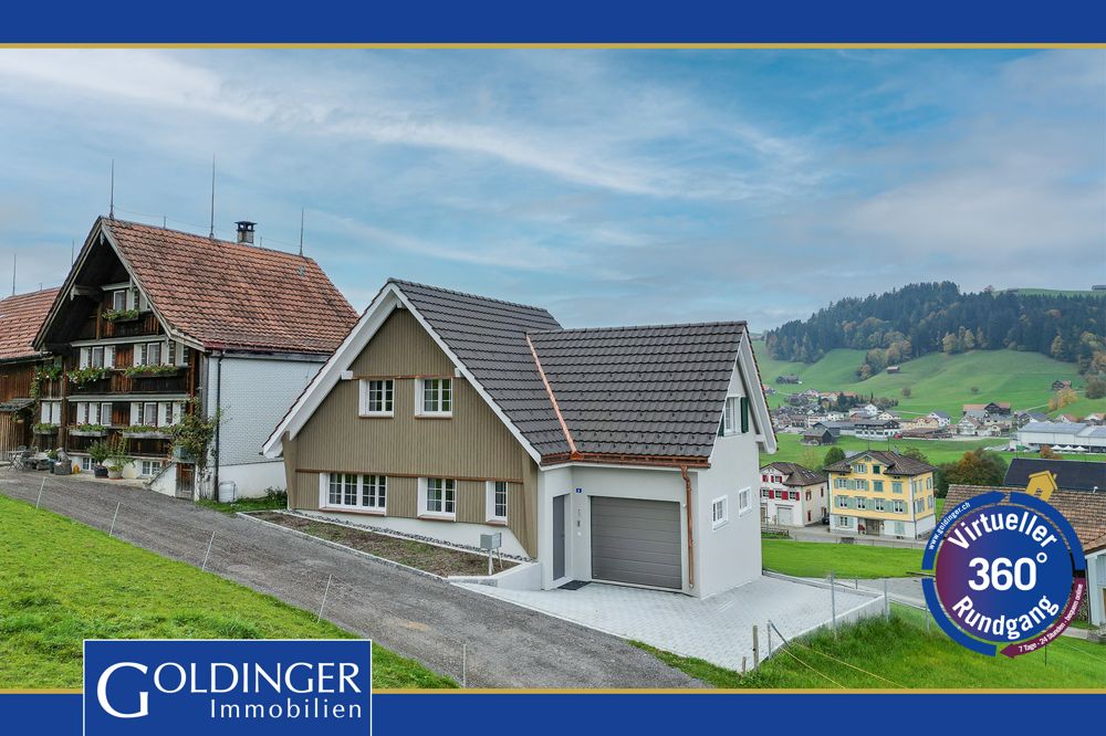 Moderner Neubau inmitten der Appenzeller Hügellandschaft -  Bild 1