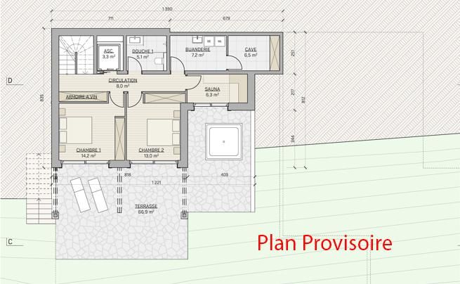 Luxuriöses Chalet mit 5,5 Zimmern in Crans-Montana auf Plan (mit Baugenehmigung) -  Bild 9