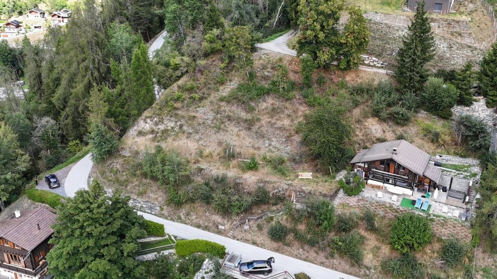 Chalet d'exception avec vue panoramique aux Morands - Situation de la parcelle