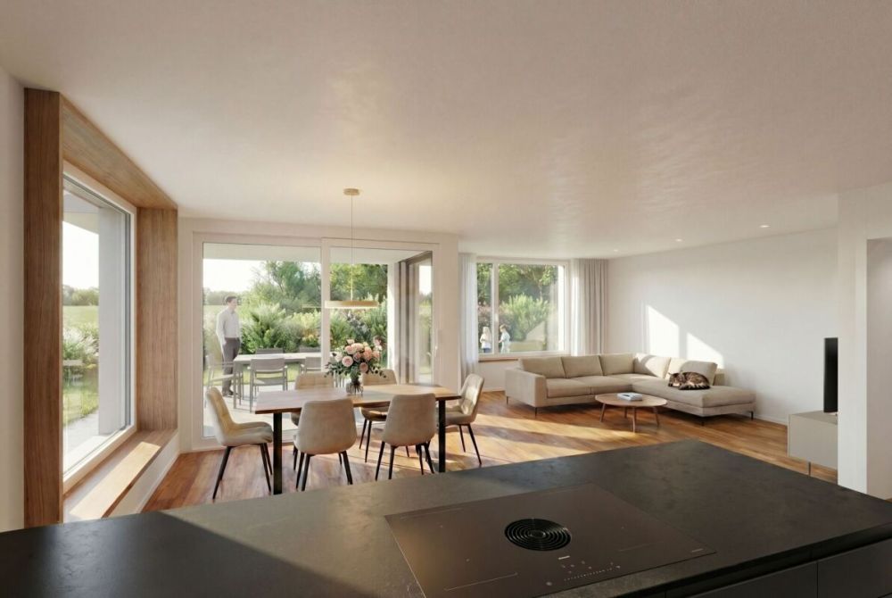 Neubau-Doppeleinfamilienhaus mit Alpensicht zu verkaufen -  Bild 3