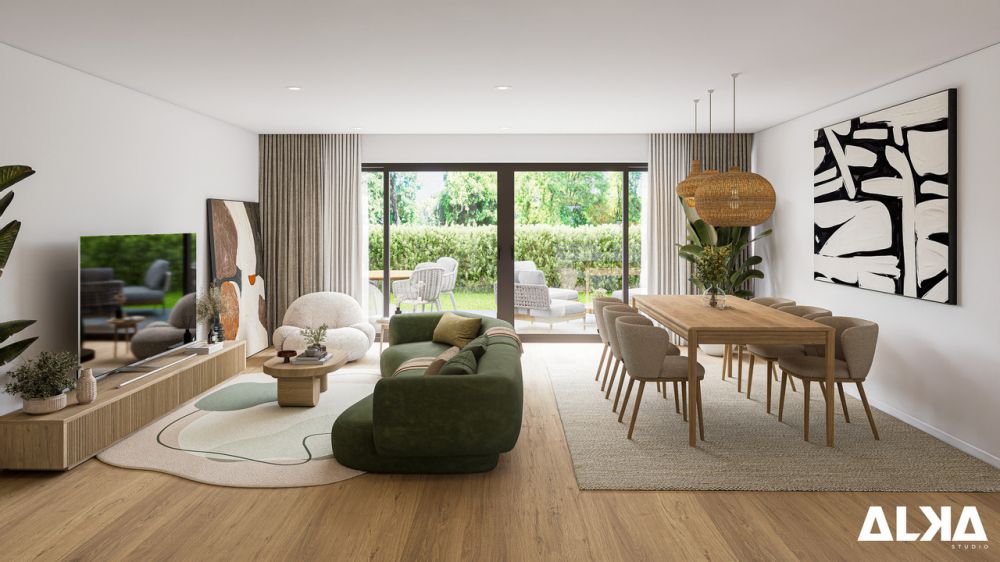 Projet neuf - Villa 3 de 4 chambres avec terrasse et jardin privatif - Image virtuelle, les finitions sont au choix des preneurs selon les budgets alloués