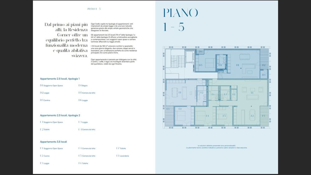 Neue 2.5-Zimmer-Wohnungen mit Loggia im Herzen von Locarno - Residenz Corner -  Bild 7