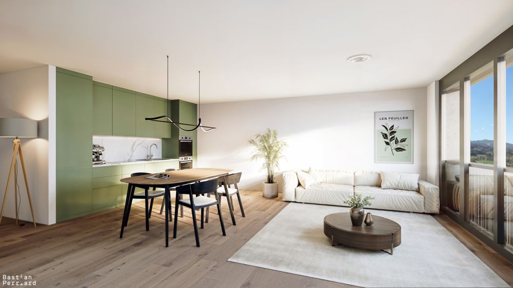 2.5 de standing, au pied du Moléson, proche du centre de Bulle - Bild 1