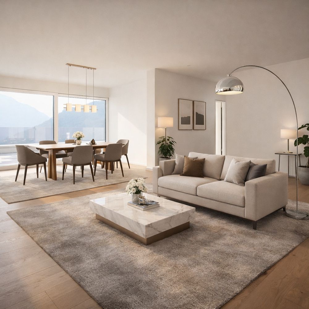 Penthouse-Feeling mit Panoramasicht | Exklusive Terrassenwohnung in Thusis -  Bild 2