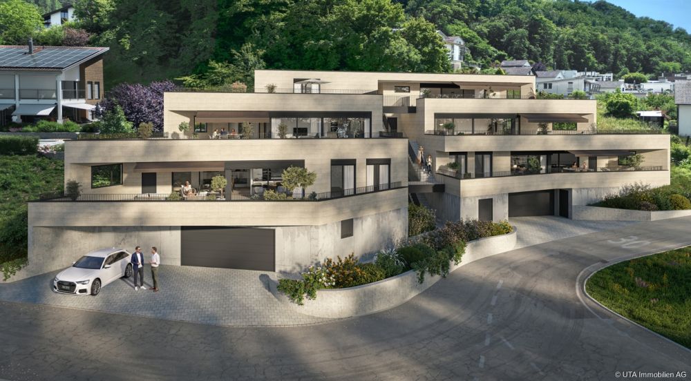 Einzigartige 3.5-Zimmer-Terrassenwohnung mit traumhaftem Weitblick übe - Klingnau_Aussen_03-08