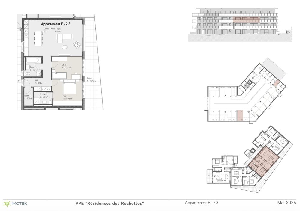 Magnifique appartement neuf de 3.5 pièces au 2ième étage. -  Bild 4