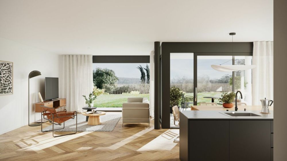 Wohnen auf einer Ebene -  mit Weitblick und Garten -  Bild 2