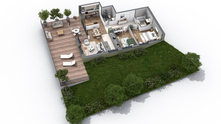 4,5 PCES AVEC BALCON, TERRASSE ET JARDIN - EN EXCLUSIVITÉ -  Bild 7