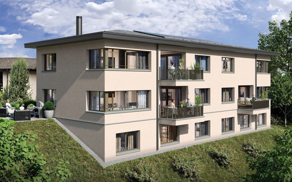 Blick auf die Rigi:Luxuriöse 4.5-Zimmer Duplexwohnung in Udligenswi -  Bild 1