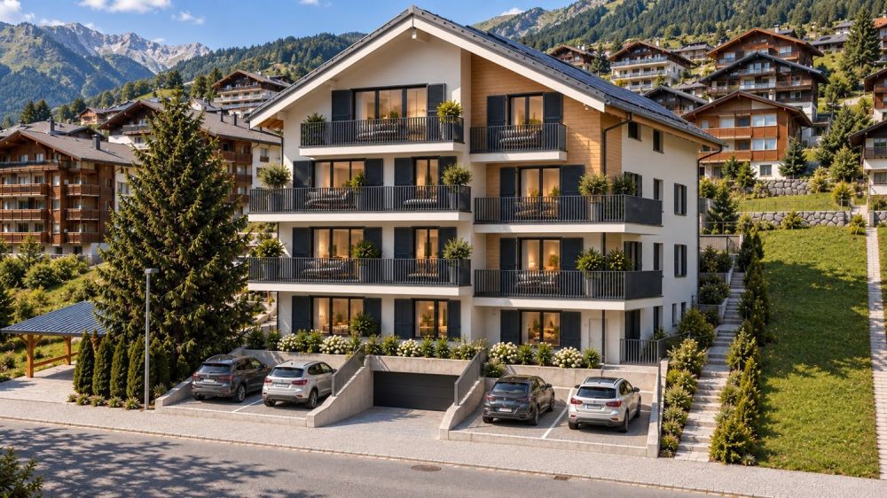 Neubau 3.5Z-Attikawohnung (113m2)  Modernes Wohnen in der Natur - Titelbild Version 3 Seite