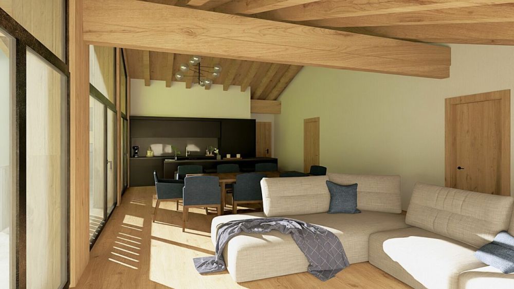 Primavera Saas-Grund neue Attikawohnung. Wellness im Haus. -  Bild 12