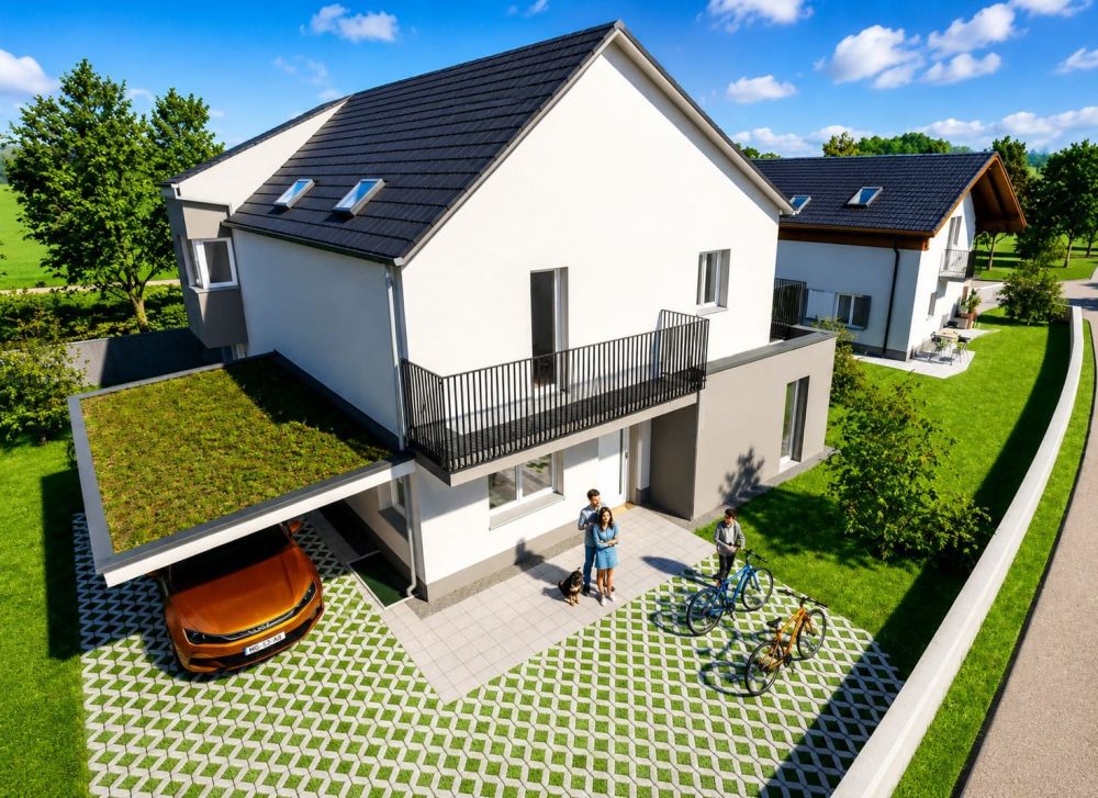 Neubau 6.5-Zi.-Einfamilienhaus mit Garten -  Bild 1
