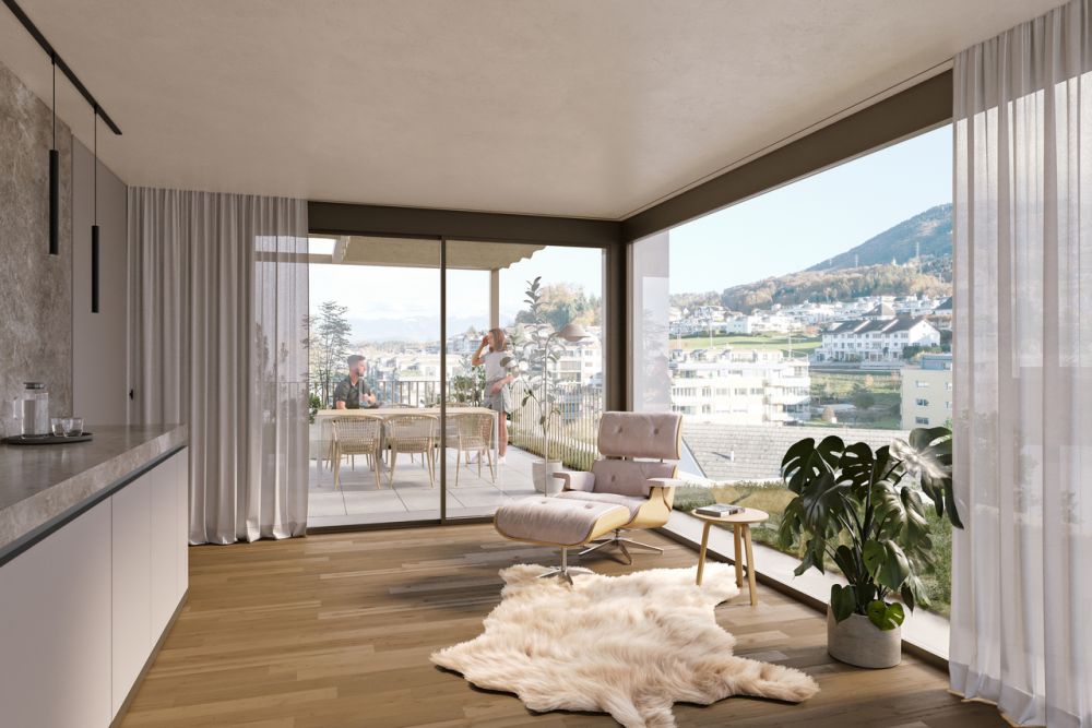 Neubau Résidence Épuré | Attika-Maisonette auf zwei Wohnebenen -  Bild 1