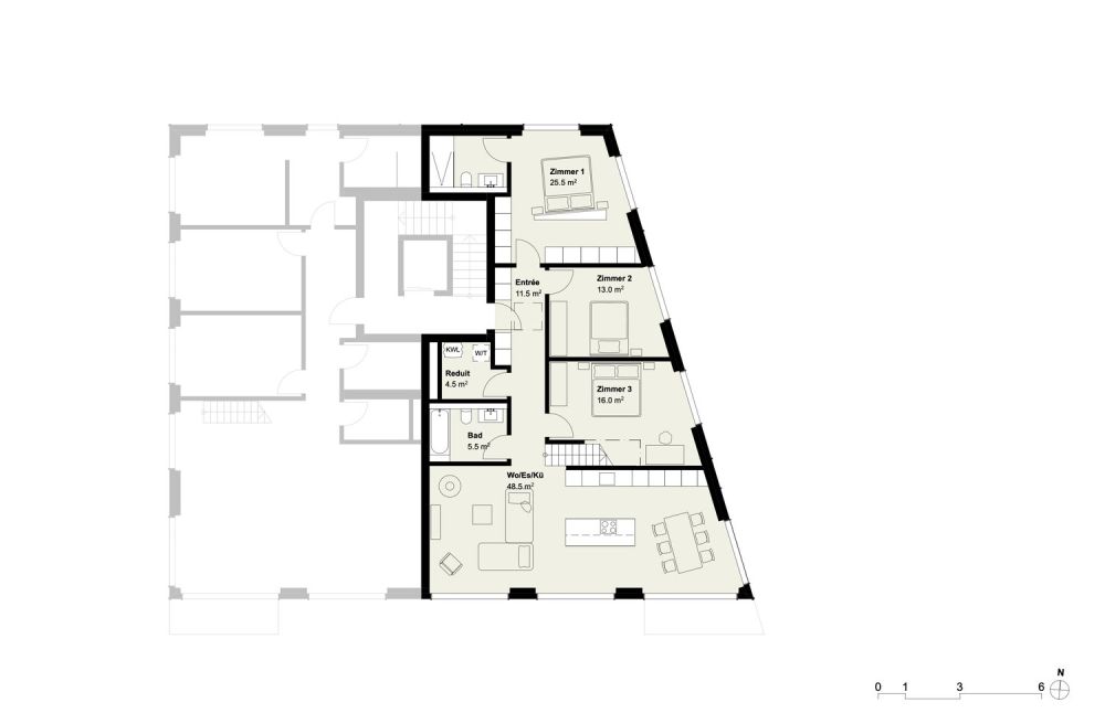 4.5 Zi. Neubau-Attika mit Dachterrasse - 4. OG Attika 4.B