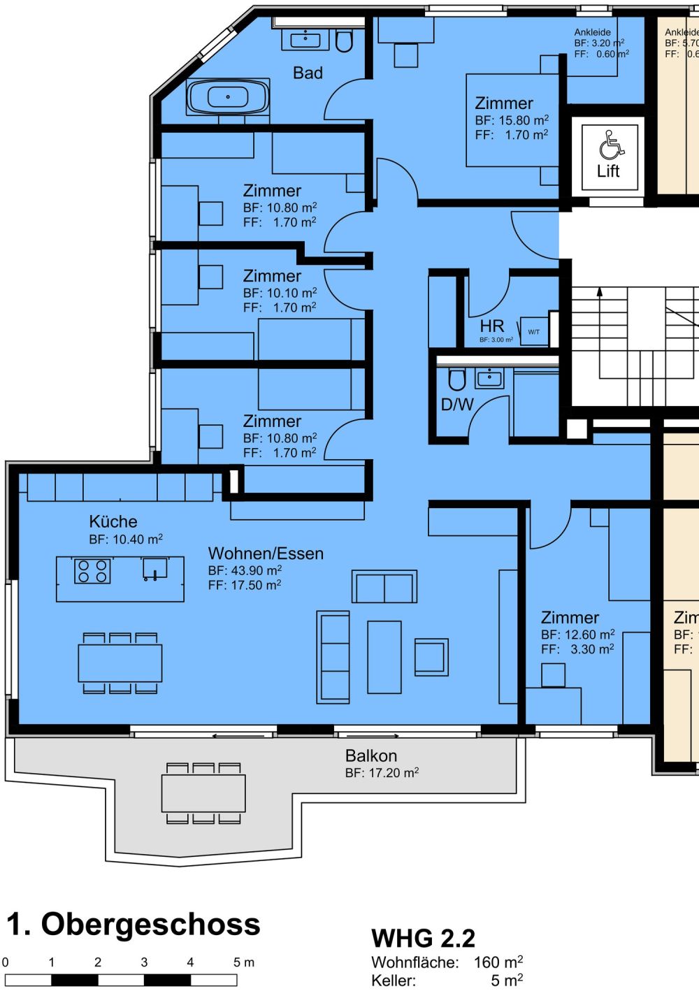 Moderne 6.5-Zimmer-Neubauwohnung im 1. Obergeschoss in Bülach -  Bild 7
