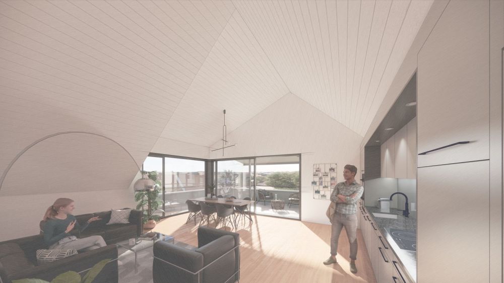 Neubauprojekt an der Sonnenstrasse in Nussbaumen  -  Wohnung Nr. 3 - Dachwohnung -  Bild 3