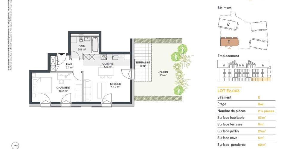 Nouvelle promotion : Appartement de 2.5 pièces avec terrasse et jardin - Appartement 2.5 pièces - image - 11