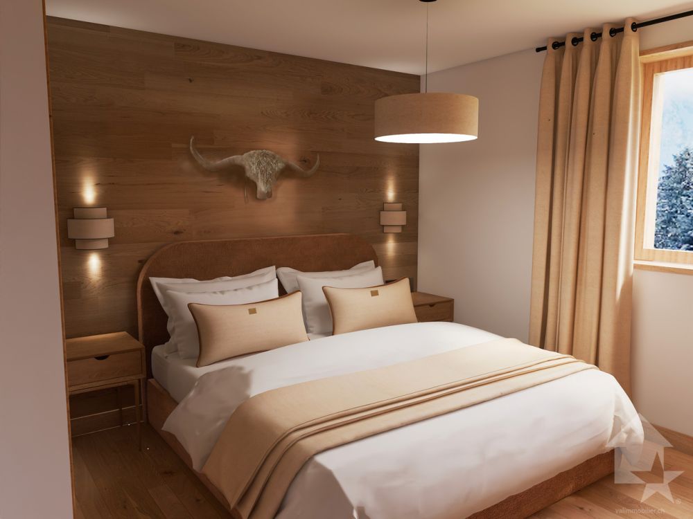 Unique à St-Luc  : splendide duplex neuf sous combles tout confort - Chambre