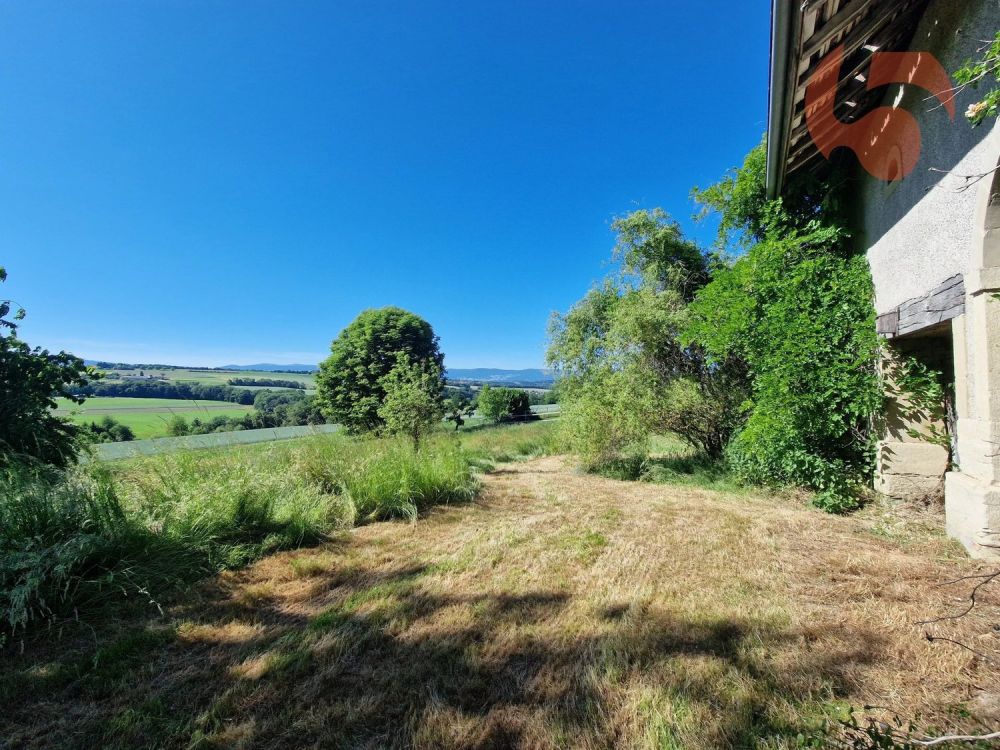 Bauvorhaben Reihenvillen 6,5 Zimmer 1 km vom LEB - Vue oblique depuis la villa 3 avec grand dégagement sur le vallon
