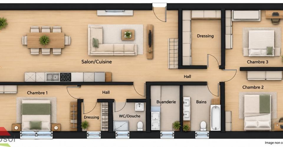 4.5 pièces à Orny - Appartement Neuf 4.5 pièces avec Galetas - Appartement 4.5 pièces - image - 6