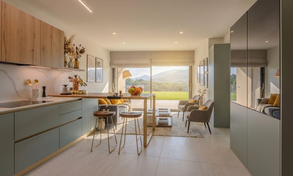 Moderne und geräumige 2.5-Zimmer-Wohnung mit eigenem Garten in Ponte Capriasca -  Bild 1