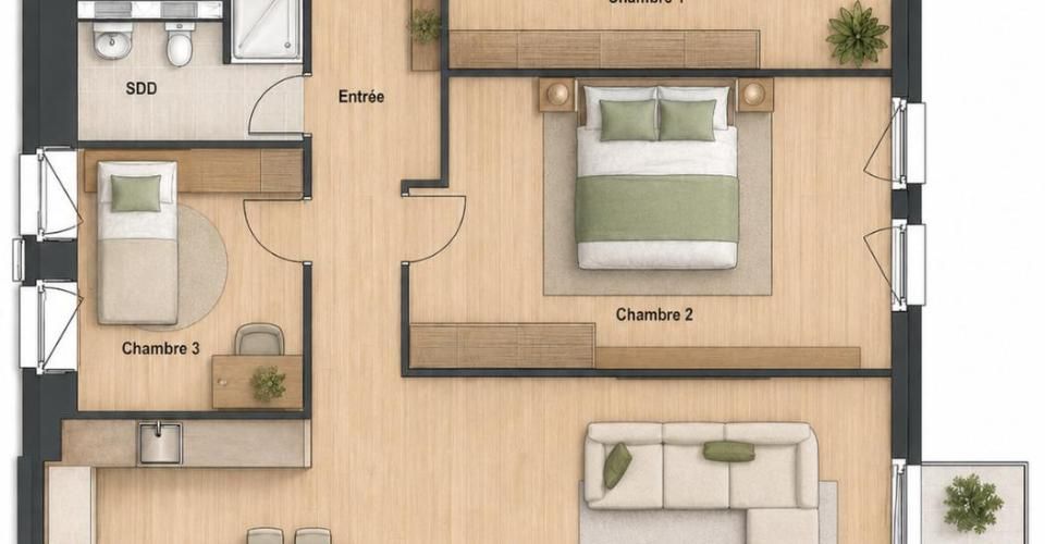 Ollon - Appartement Neuf 4.5 pièces avec balcon et mezzanine - Appartement 4.5 pièces - image - 5