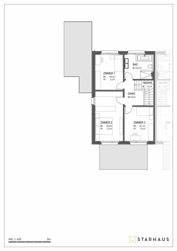 Doppeleinfamilienhaus mit Sicht in die Weinberge - OBERGESCHOSS