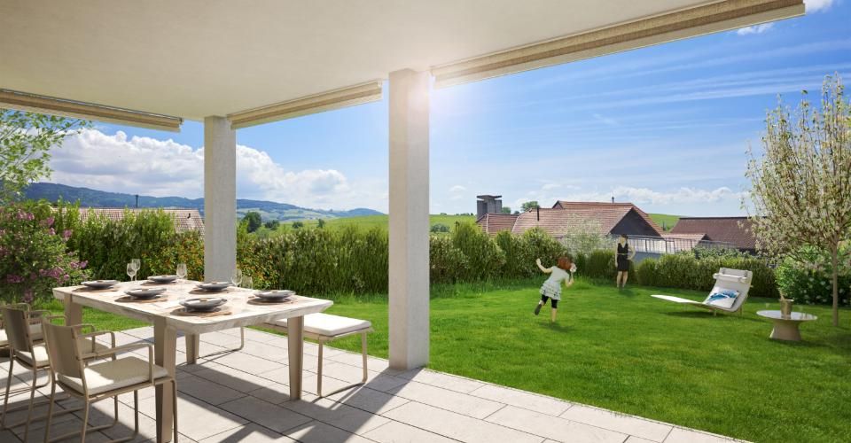 Un grand séjour et des espaces répartis sur trois niveaux - Appartement 4.5 pièces - image - 1