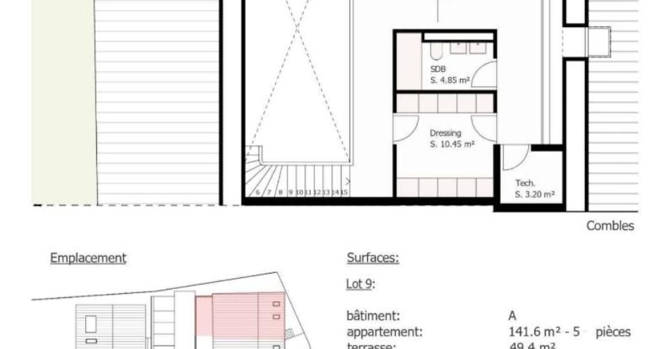 Maison villageoise mitoyenne avec terrasse et jardin - Maison contiguë 5 pièces - image - 9