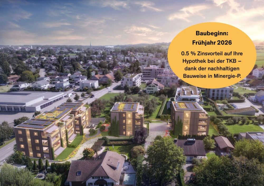 Neubauprojekt «Fliedergarten» - modernes Wohnen mit Stil und Nachhaltigkeit - hochwertige Gartenwohnung - Bild 1