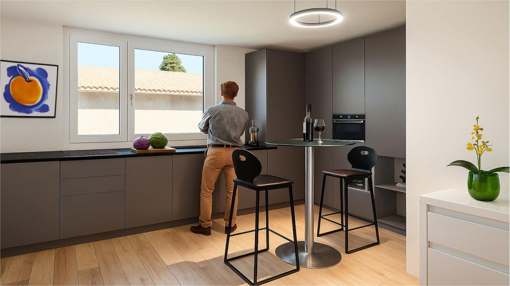 Neubauprojekt Bündtenstrasse mit fünf Wohnungen (Wohnung 4) - Visualisierung