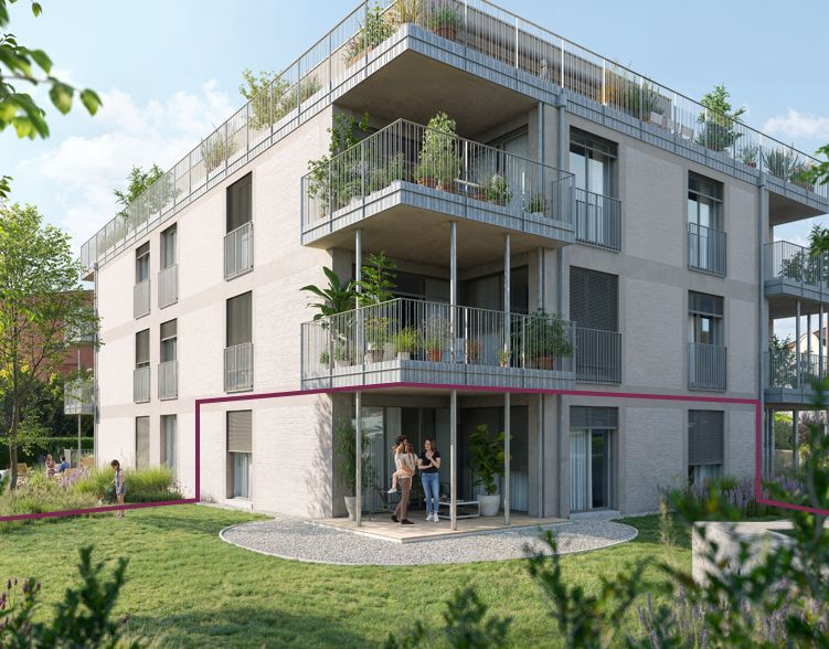 3.5 Zimmer-Garten-Wohnung W1 mit 198 m2 Gartenfläche -  Bild 1