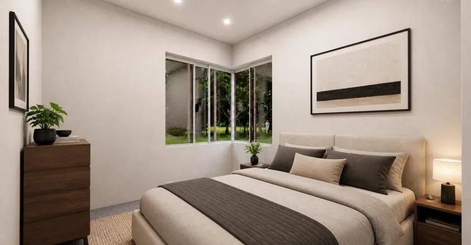 Élégante villa jumelle contemporaine HPE sur plan - Villa 6 pièces - image - 6