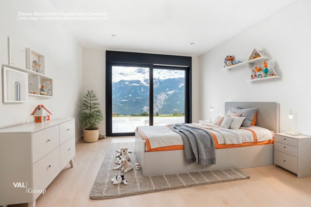 Architecture moderne et vue imprenable sur les Alpes valaisannes - Bild 9