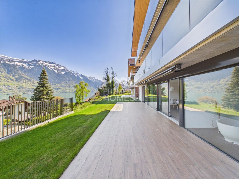 50 m² Sonnenterrasse mit Seesicht - modernes Wohnen am Brienzersee! -  Bild 2