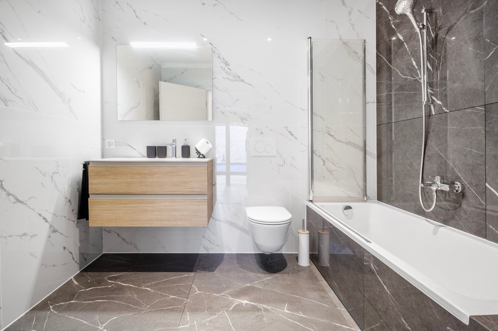 Residenz Artore - Wohnen mit Blick auf die Burgen von Bellinzona - Bagno con vasca
