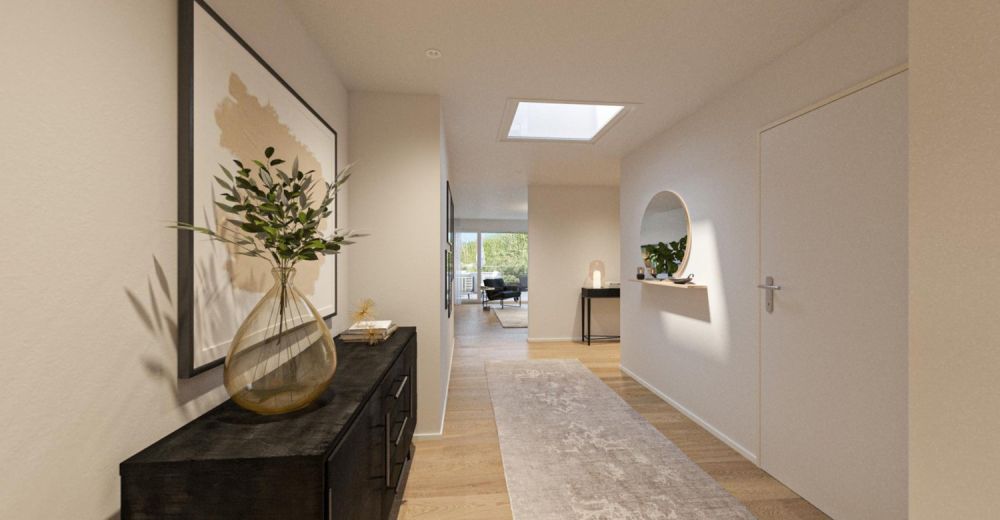 Dachterrassen-Glück: Stilvolle Attikawohnung an sonniger Lage - Flur