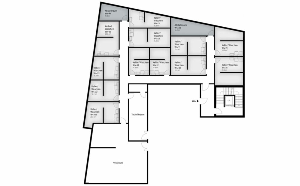 135 m² - 4.5-Zi.-Wohnung | 1. OG - Visualisierung