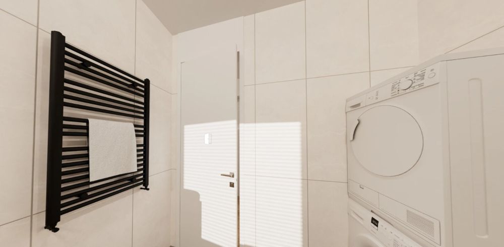 Neubau 3.5Z-Attikawohnung (113m2)  Modernes Wohnen in der Natur - bad2