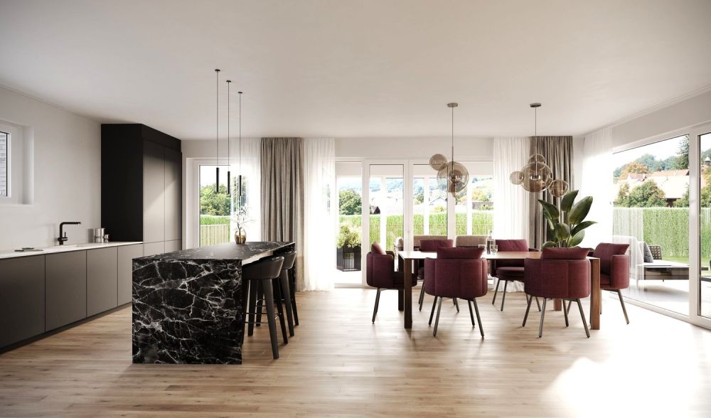 Stilvolle 4.5-Zimmer-Maisonette mit grossem Garten und exklusiven Innenausbau in Biel-Benken kaufen -  Bild 3