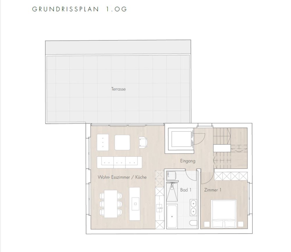 Neubau Dinkelbergstrasse, Wohnung 4 - Maisonette-Attika - WHG 4 Grundriss