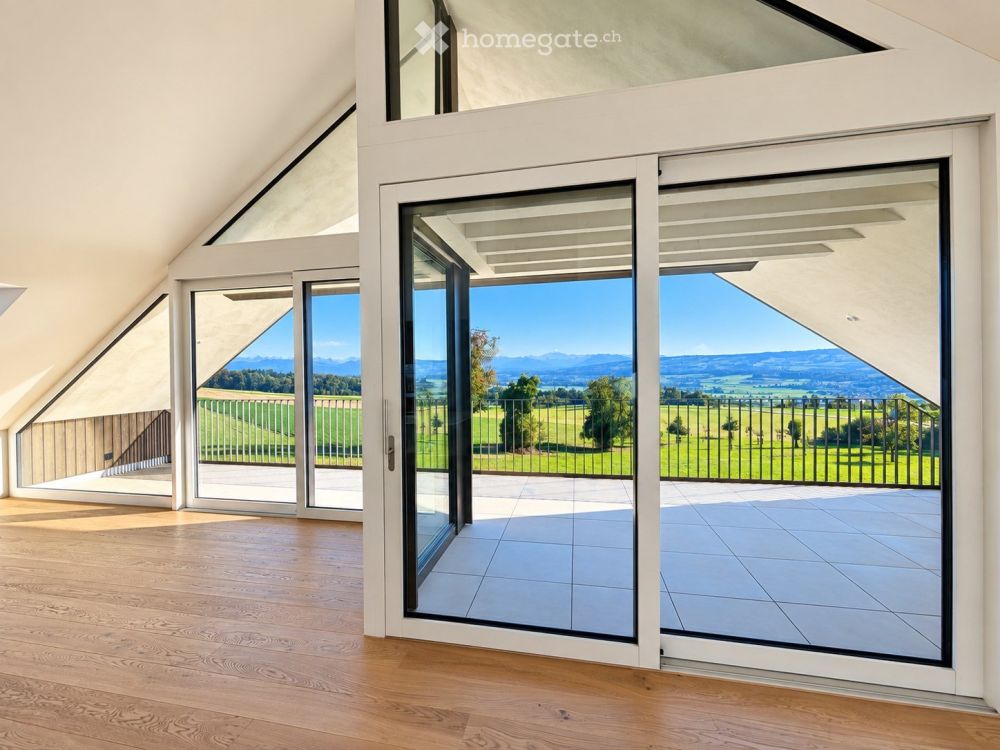 Exclusive 3.5-Zimmer-Dachgeschosswohnung – Neubau mit unverbaubarer Alpensicht & beheiztem Pool -  Bild 3