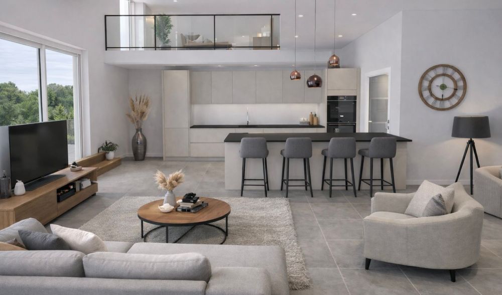 Appartements 4,5 pièces en duplex à Gampelen-Standing & volumes généreux - Bild 2