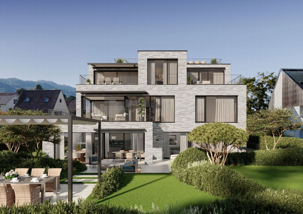 Exklusive 5.5-Zimmer-DUPLEX-Gartenwohnung «SMARAGD» mit Wellness-/F... - Kilchberg_Exterior_3_Web.jpg